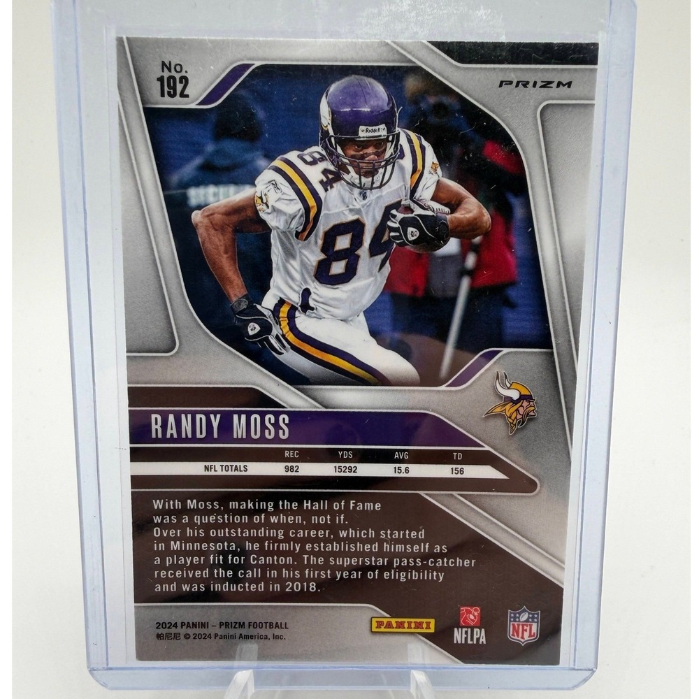 Panini | Toys | Randy Moss Pink Wave 224 Panini Prizm 92 Nfl Minnesota ...